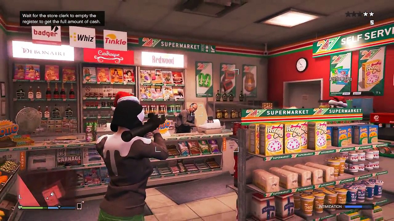 GTA 5 Next Gen - Best Christmas Robbery! (GTA 5 Funny Moments, Store Heists & Skits!).