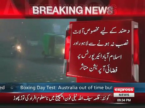 Fog impacts air, train traffic 137 flights, cancelled