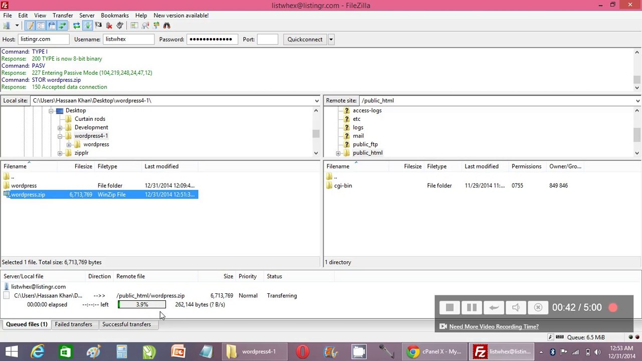 How to Install WordPress on Your Webhosting [Urdu Tutorial] Part 2