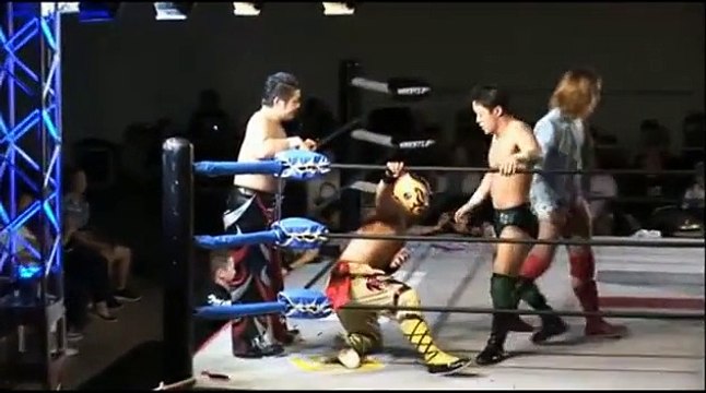 Novus (Jiro ''Ikemen'' Kuroshio, Koji Doi & Yusuke Kodama) vs. Andy Wu, Daiki Inaba & Yasufumi Nakanoue