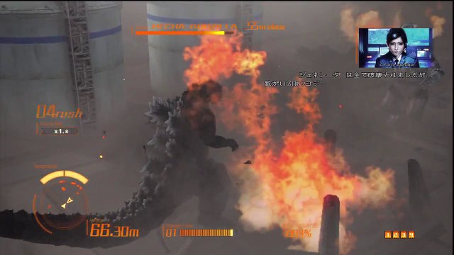 GODZILLA The Game DESTRUCTION RATIO 100% SPEED RUN Walkthrough GODZILLA Game PS3