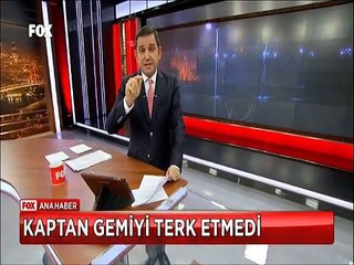 Türk Kaptan Gemiyi terk etmedi Mürettebatı için canını feda etti