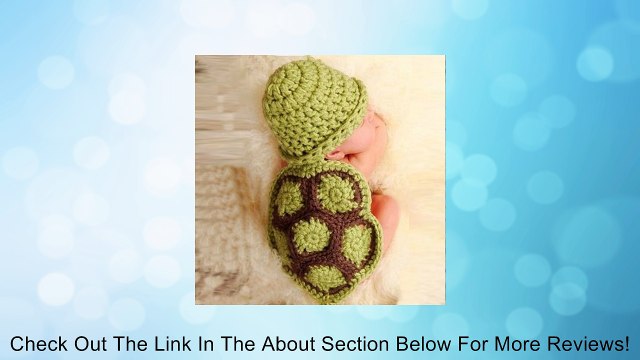 Doinshop Baby Girl Boy Newborn Turtle Knit Crochet Clothes Beanie Hat Outfit Photo Props Review