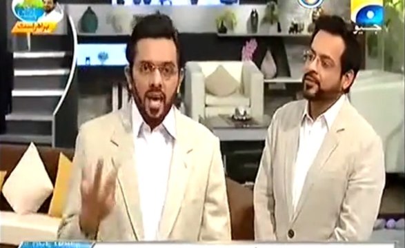 Aamir Liaquat Duplicate With Real Aamir Liaquat - Subh e Pakistan