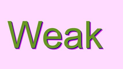 How to Pronounce Weak (Urban Slang Word)