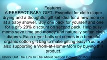 Wool Dryer Balls with Free Gift Bag - Four Extra-large Premium Quality By Heart Felt ~ Save Time and Money ~ Naturally Soften Laundry ~ Eliminate Static ~ Eco-friendly Materials and Design ~ Perfect for Cloth Diapers or Daily Laundry ~ Save 20% on a Secon