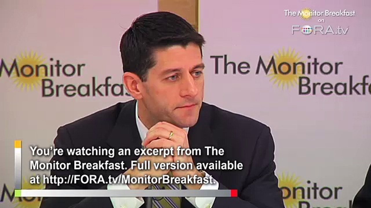 Rep. Paul Ryan Rips Obama Budget