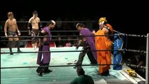 Muno Taiyo (Brahman Kei, Brahman Shu & The Great Sasuke) vs. Ayumu Gunji, Daichi Sasaki & Taro Nohashi