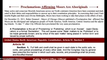 Proclamation of Moors on Record