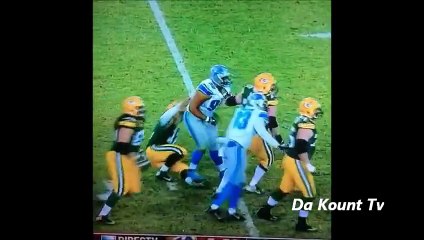 Ndamukong Suh steps on Aaron Rogers ankle