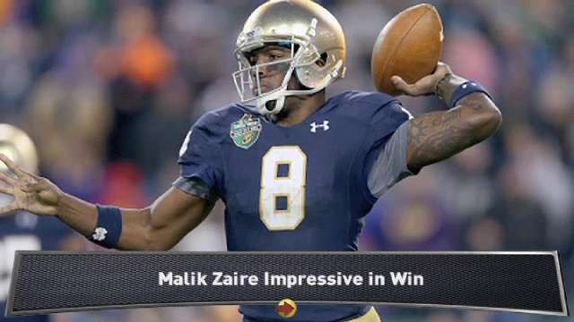 Lesar: Zaire Leads Irish to Bowl Win