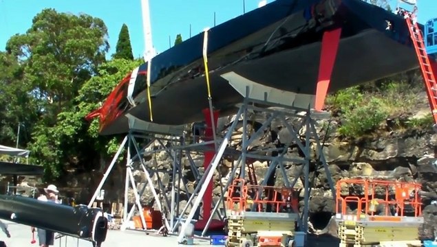 Boatson.tv's World on Water Globa Sailing News Show. COMANCHE blitzes Wild Oats, Loick Peyron in Sydney, WILD OATS wind RSHYR Weather lottery more