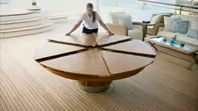 Expandable Round Dining Table