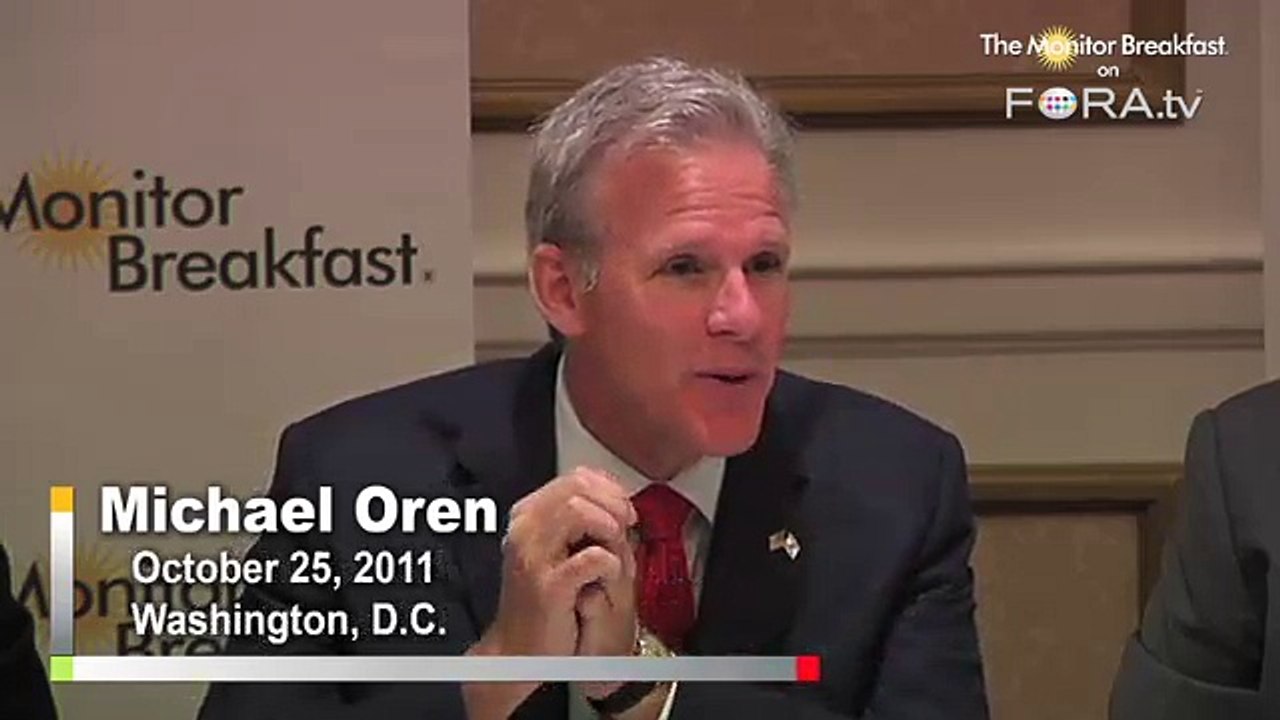 Oren: UN Move May 'Set Back' Palestine for Generations