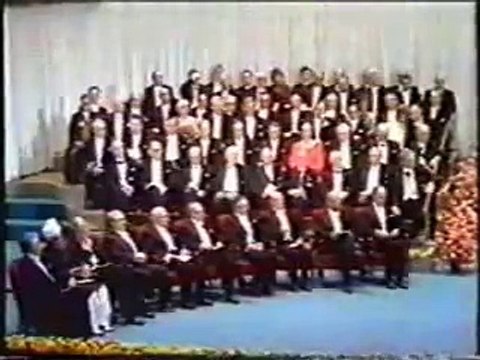 Dr Abdus Salam winning his Nobel Prize in 1979 (ISLAM AHMADIYYA)