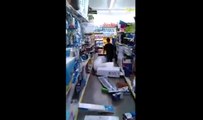 A Kid calmly Destroys a Dollar Store