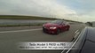 The New Tesla Car CRUSH The Old : S P85D vs P85 - Heads up Drag Racing from a Stop