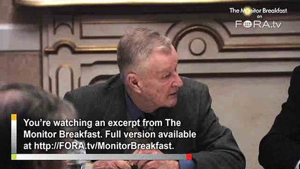 Brzezinski Warns US Not to Fund Egypt's 'Amorphous Mass'