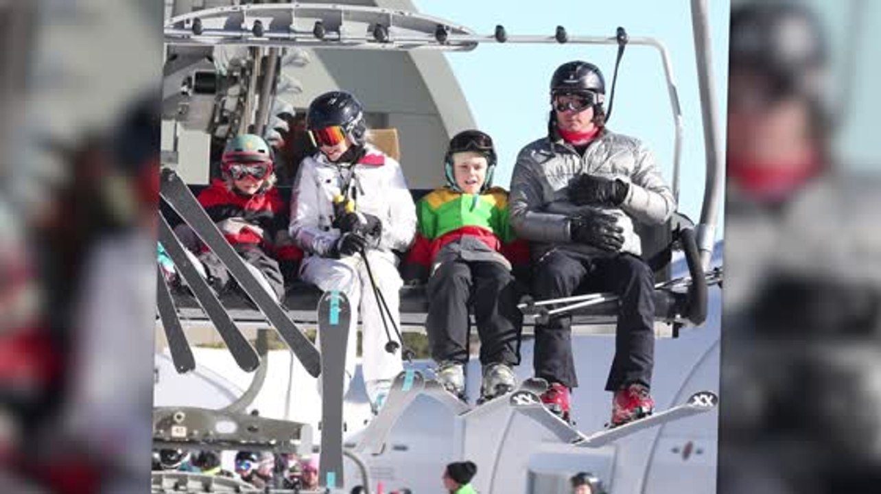 Gwen Stefani, Gavin Rossdale & ihre Kinder fahren Ski