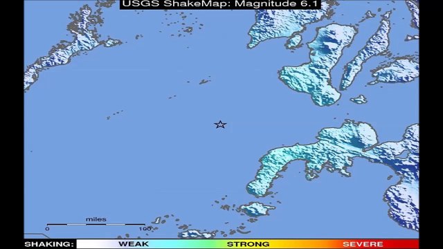 Magnitude 6.1 Earthquake, detected at 112km South SouthEast of Cagayan cillo, Philippines