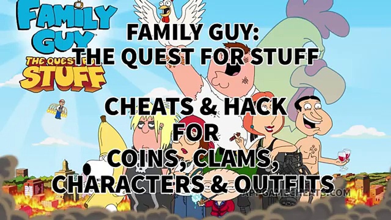 Family Guy Quest for Stuff Hack for Clams & Coins