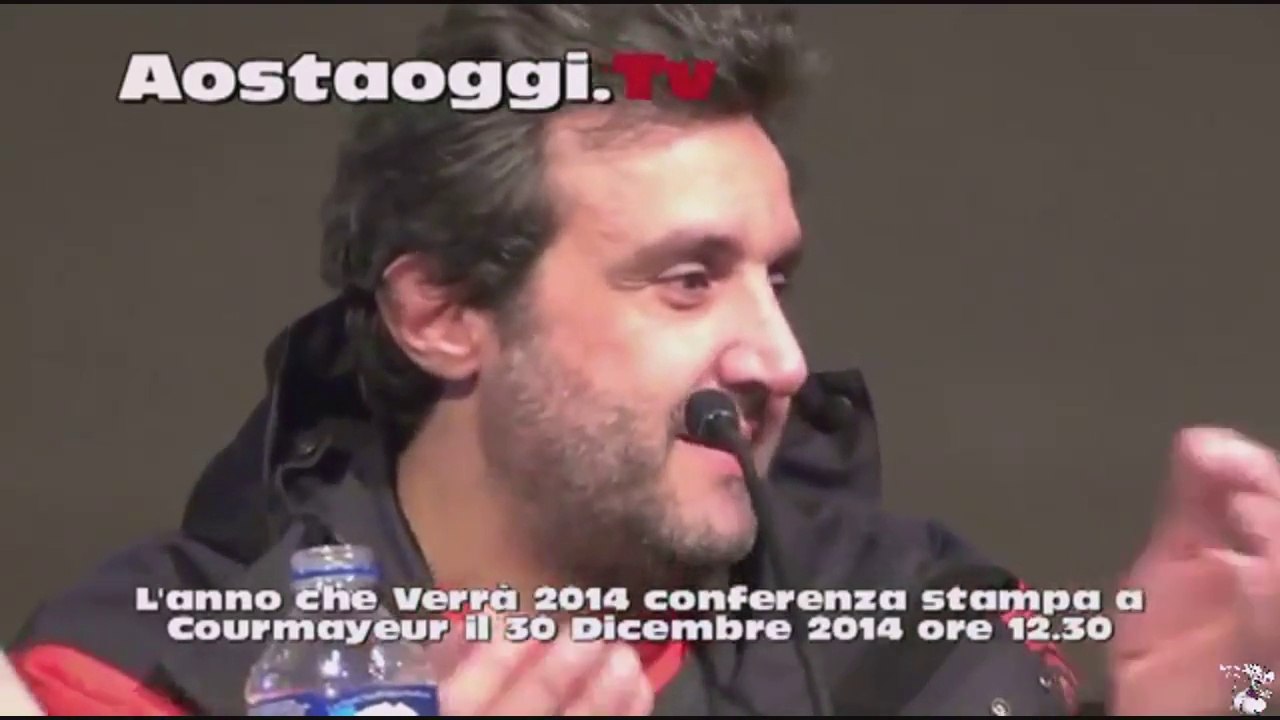 Flavio Insinna alla presentazione de L'Anno che verrà da Courmayeur