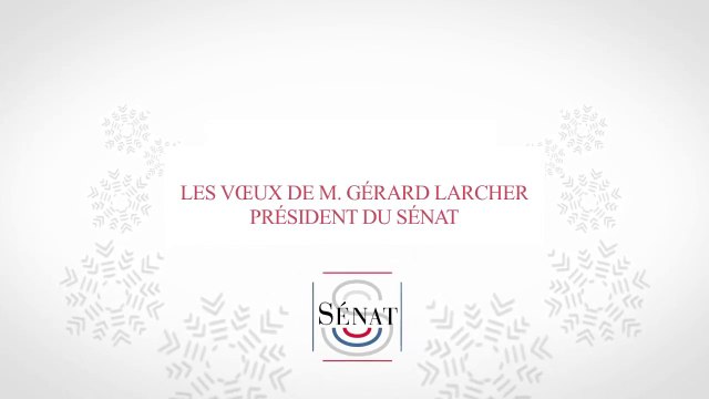 [Présidence] Le Président du Sénat vous présente ses meilleurs vœux pour 2015