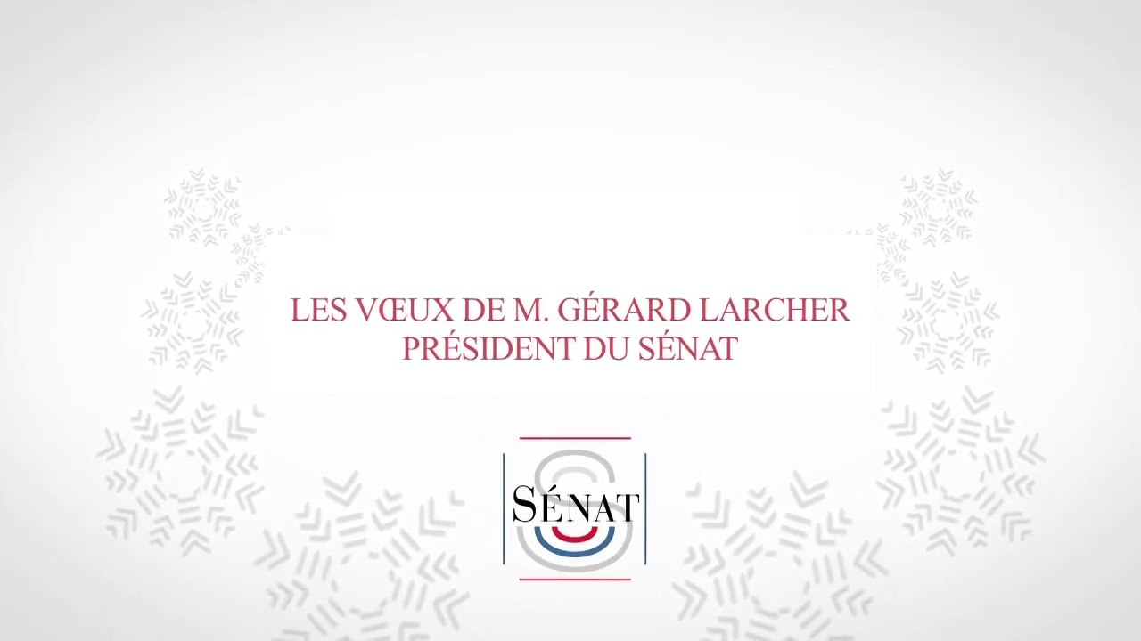 [Présidence] Le Président du Sénat vous présente ses meilleurs vœux pour 2015