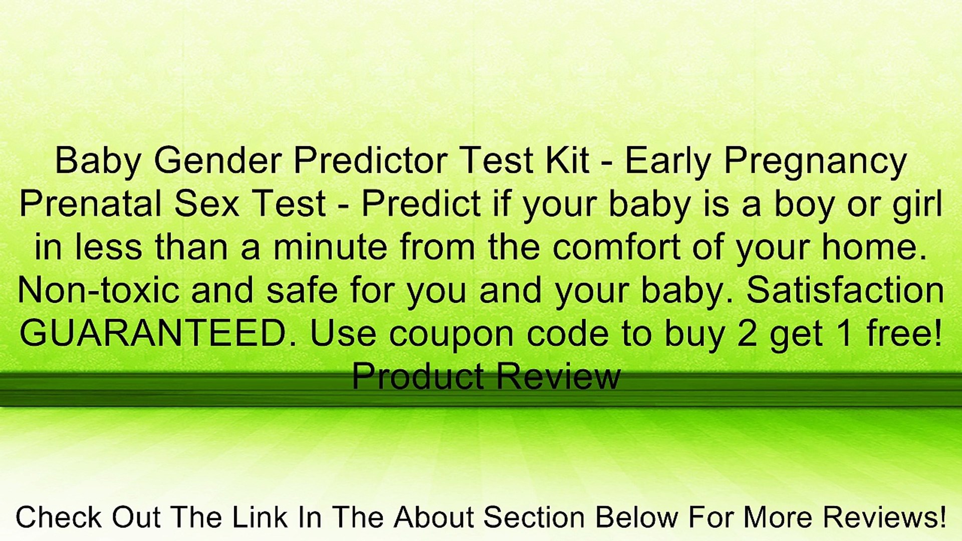 Baby Gender Predictor Test Kit - Early Pregnancy Prenatal Sex Test pic picture