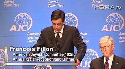 French PM Francois Fillon on Peace in the Middle East