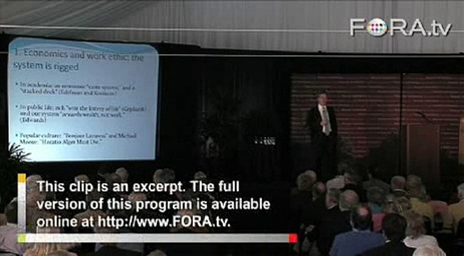 Peter Schweizer on Modern Liberal Work Ethic