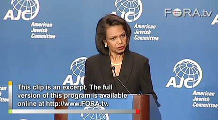 Condoleezza Rice on the Situation in Gaza