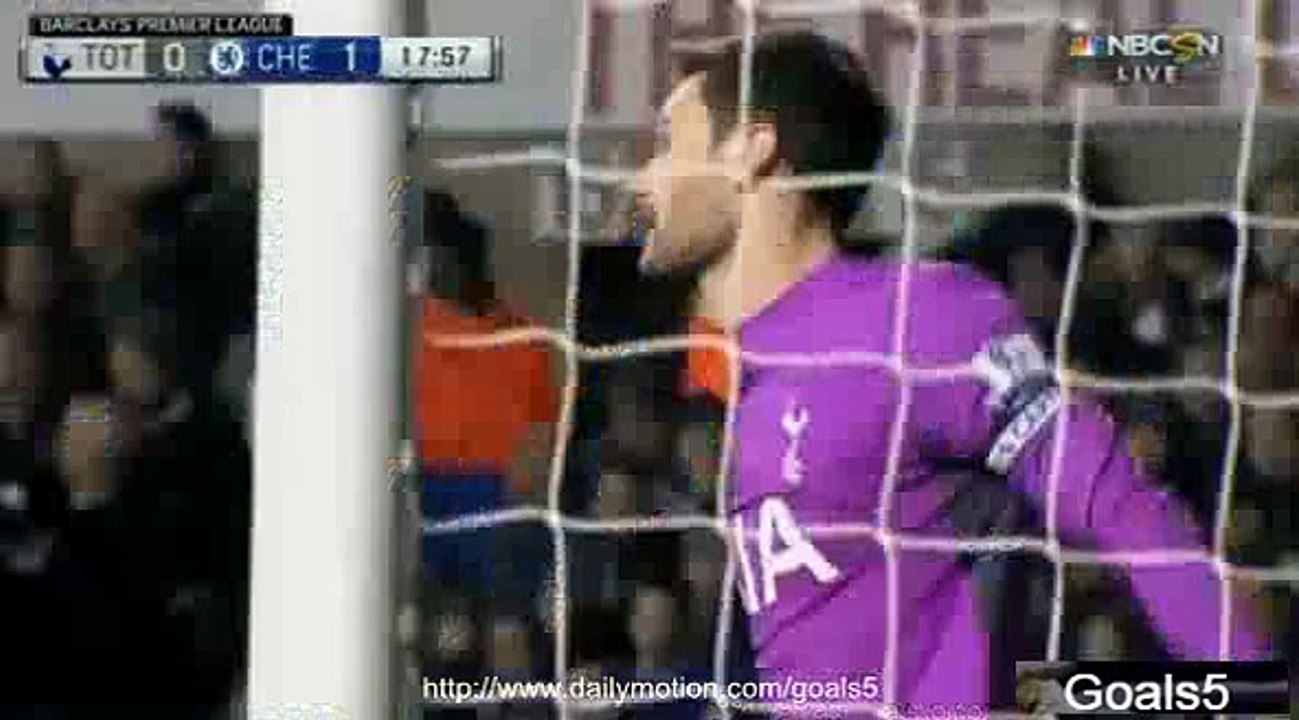 Diego Costa Goal Tottenham vs Chelsea 0 - 1 Premier League 01-01-2015