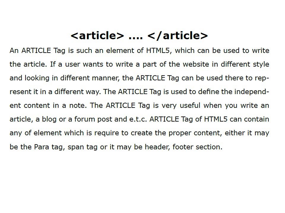 article tag