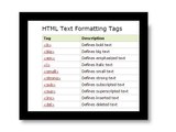 all formating tags