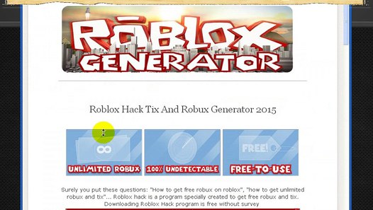 Roblox Hack 2015 How To Get Unlimited Robux And Tix 2015 - download game roblox pc gratis roblox generator unlimited
