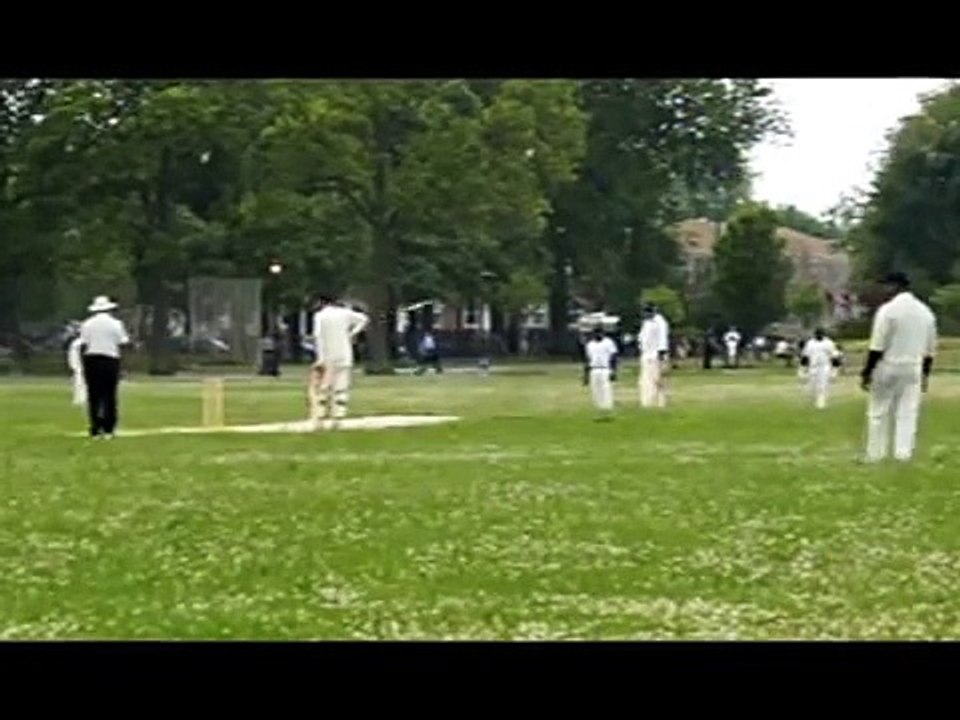 Dominic Audain, CLEANS UP Kevin Charles, the Middle Stump went for a Walk