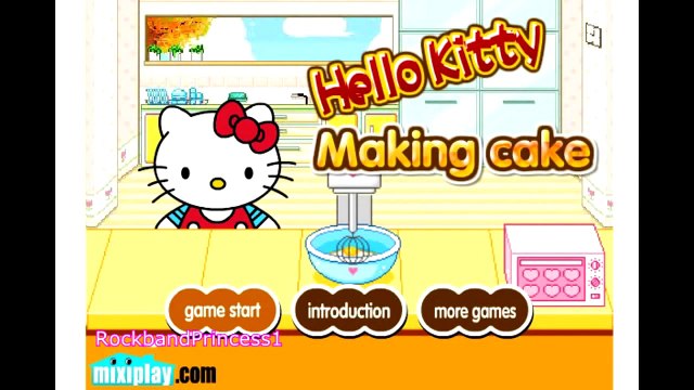 Hello Kitty Online Games Hello Kitty Cartoon Game Hello Kitty Making Cake