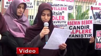 Çadırda Ölen Minik Yasmin İçin Eylem Yaptılar