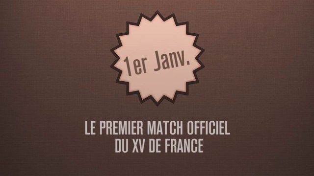1er janvier 1906: le premier match du XV de France