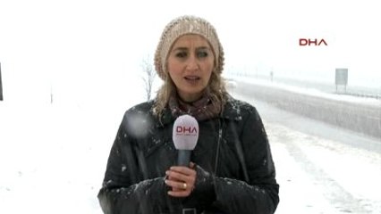 Bursa Ankara Karayolunda Etkili Kar Yağışı