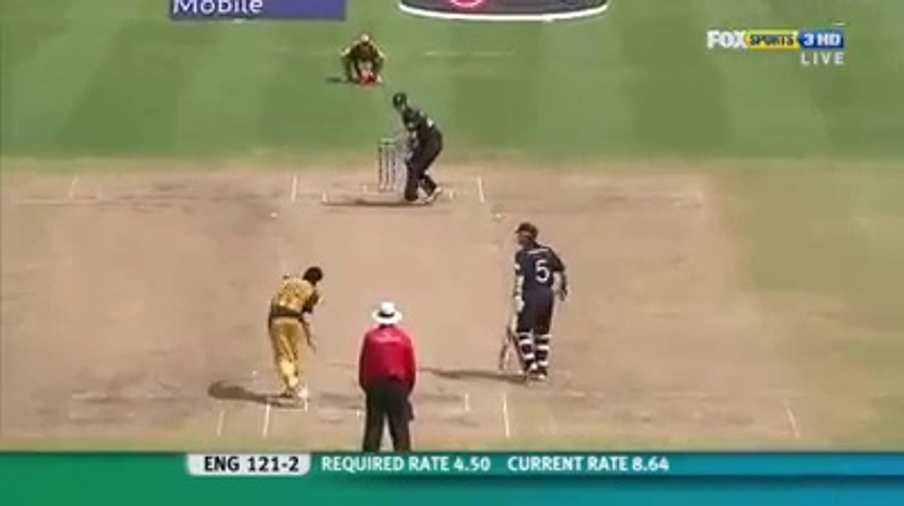 Craig Kieswetter leaving a ball. Worse than Glenn Maxwell ??