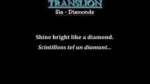Sia - Diamonds (lyrics paroles traduction française karaoke HD)
