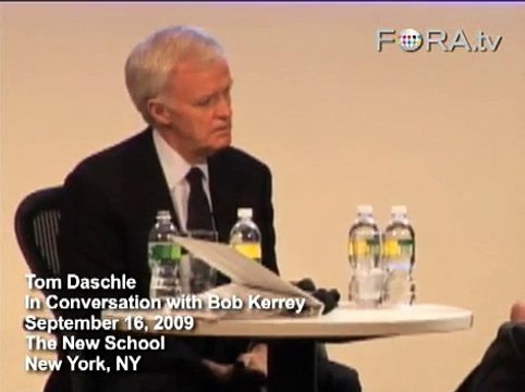 Daschle Blasts Media for Sensational Healthcare Coverage