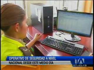 Operativo de seguridad a nivel nacional
