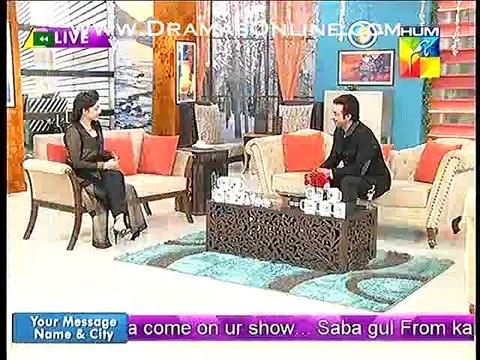 Sanam Jung Flirting With Famous Actor Faysal Qureshi On Her Live Morning Show