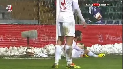 Bursaspor-Samsunspor Maç Özeti izle (1-1)