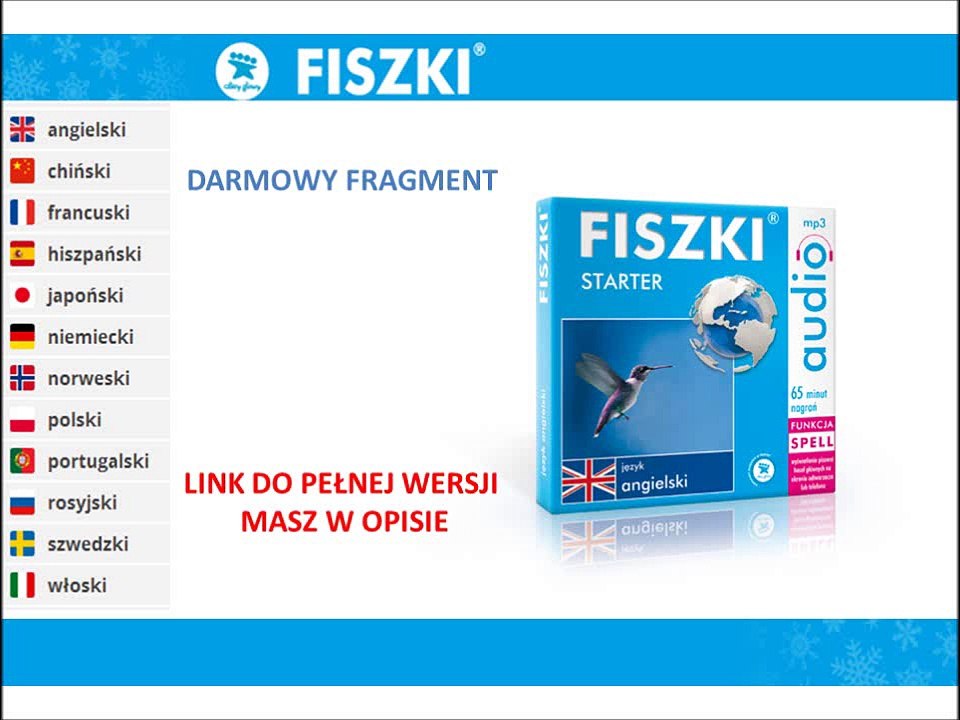 FISZKI - STARTER - angielski (pliki mp3 do pobrania)