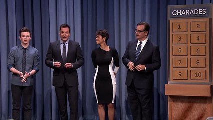 Charades with Halle Berry and Chris Colfer - Part 1