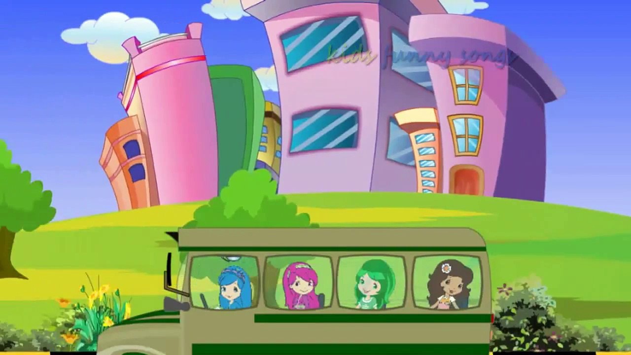 The Wheels on the Bus go round and round | Barbie 3D Animation English rhyme for children